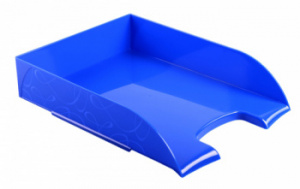 лоток горизонтальный стамм лт483 frost 245х320х65мм синий пластик