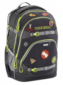 00183725 рюкзак coocazoo scalerale patchy black черный/зеленый