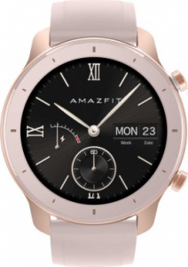 1174743 смарт-часы amazfit gtr 42мм 1.2" amoled розовый