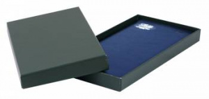 22-081453 еженедельник letts global deluxe a6 натур. кожа белые страницы сереб. срез синий