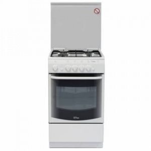 Плита Газовая De Luxe 5040.44г (кр) ЧР белый реш.чугун