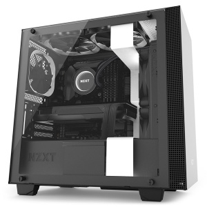 NZXT CA-H400W-WB H400i SMART M-ATX MATTE WHITE/BLACK