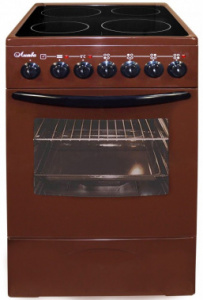 Плита Электрическая Лысьва EF4005MK00 коричневый стеклокерамика (без крышки)