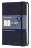 блокнот moleskine limited edition denim lcdnb1mm710 pocket 90x140мм обложка текстиль 192стр. линейка темно-синий prussian blue