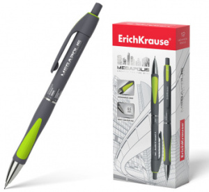 карандаш мех. erich krause megapolis concept 20340 hb кругл. серый