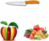 Нож кухонный Victorinox Swiss Classic (6.8006.19L9B) стальной разделочный для мяса лезв.190мм прямая заточка оранжевый блистер