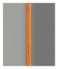 линейка стамм cristal neon лн720 пластик дл.30см оранжевый/прозрачный закройщика