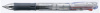 ручка шариков. автоматическая zebra clip on slim 4c (45973) прозрачный d=1мм ассор. черн.