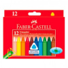 восковые мелки faber-castell 120010 трехгранные 12цв. картон.кор.