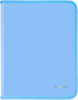 папка для тетрадей silwerhof 671963 gems a4 250x320x25мм 1отд. голубой пластик на молнии