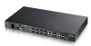 91-010-167024b l2 коммутатор zyxel mgs-3712f, rack 19", 8xsfp, 4xcombo (sfp/rj-45), питание ac/dc