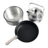 Набор посуды туристический для 4х (2 кастрюли, чайник, сковорода)