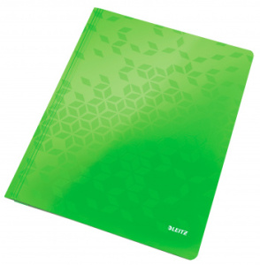папка-скоросшиватель leitz wow 30010054 a4 полипропилен зеленый