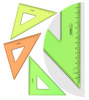 треугольник стамм cristal neon тк57 пластик дл.16см ассорти 45градус. 45градус.