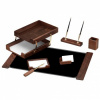 настольный набор good sunrise t7d-35a (7 предметов) орех дерево коричневый