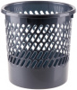 корзина для бумаг 299874 круглая 11л. пластик сетчатый серый