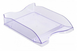 лоток горизонтальный стамм лт63 люкс 70x350x255мм голубой/тонированный пластик