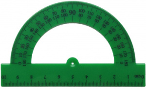 1778783 транспортир silwerhof пластик дл.10см ассорти