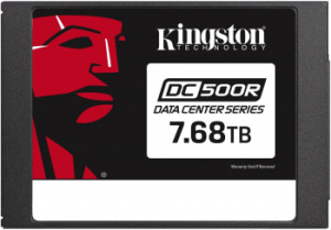 SEDC500R/7680G Твердотельный накопитель/ Kingston SSD DC500R, 7680GB, 2.5" 7mm, SATA3, 3D TLC, R/W 545/490MB/s, IOPs 99 000/25 000, TBW 9345, DWPD 0.5 (5 лет)