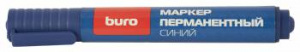 маркер перманентный buro 048001105 круглый пиш. наконечник 2мм синий