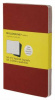 блокнот moleskine cahier journal ch112 pocket 90x140мм обложка картон 64стр. клетка клюквенный (3шт)