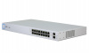 105618 коммутатор [us-16-150w-eu] ubiquiti unifi switch 16 (150w model) 2х sfp, 16х gigabit rj45, passive poe 24 в, монтаж в стойку, на стену