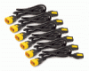 кабель сетевой apc power cord kit (6 ps), locking, iec 320 c13 to iec 320 c14, 10a, 208/230v, 0,6 m (ap8702s-ww)