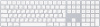 MQ052RS/A Клавиатура Apple Magic Keyboard с цифровой панелью, цвет серебристый+белый