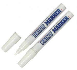 маркер лаковый munhwa 400748 круглый пиш. наконечник 2мм белый