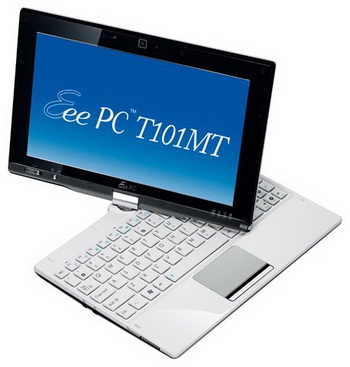 asus eee pc t101mt n570/2/320/wifi/bt/4400mah/w7s белый