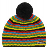 Полосатая шапка с помпоном 128
