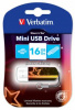Флеш Диск Verbatim 16Gb Mini Neon Edition 49394 USB2.0 оранжевый/рисунок
