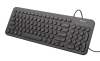 23408 Trust Keyboard Muto, Silent USB, Black [23408]