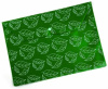 конверт на кнопке бюрократ -pk813ngrn a4 с рисунком "листочки" непрозрачный пластик 0.18мм зеленый
