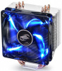 GAMMAXX400BLUEBASIC Устройство охлаждения(кулер) Deepcool GAMMAXX 400 BLUE BASIC Soc-FM2+/AM2+/AM3+/AM4/1150/1151/1155 4-pin 18-30dB Al+Cu 130W 640gr LED Ret