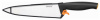 Нож кухонный Fiskars 1014197 стальной универсальный лезв.200мм прямая заточка черный
