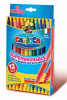 фломастеры carioca birello 41457 12цв. двусторонние коробка с европодвесом
