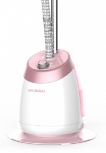 Отпариватель напольный Hyundai H-US02456 1800Вт белый/розовый