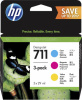 p2v32a набор картриджей hp 711 28ml cmy ink crtg 3-pack