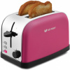 Тостер Kitfort КТ-2014-5 850Вт розовый/серебристый