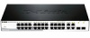 d-link des-1210-28/c1a , web smart iii switch with 24 ports 10/100base-tx + 2 10/100/1000base-t+ 2 combo 10/100/1000base-t/sfp