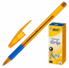 ручка шариковая bic orange grip fine (811926) 0.7мм резин. манжета синие чернила коробка картонная