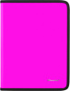 папка для тетрадей silwerhof 671961 neon a4 250x320x25мм 1отд. розовый пластик на молнии