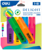 набор текстовыделителей deli cu360 скошенный пиш. наконечник 1-5мм 6цв. ассорти блистер (6шт.)