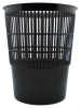 корзина для бумаг к-14л чр круглая 14л. пластик сетчатый черный
