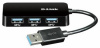 разветвитель usb 3.0 d-link dub-1341 4порт. черный