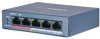 hikvision ds-3e0105p-e/m(b) 4 rj45 100m poe с грозозащитой 6кв; 1 uplink порт 100м ethernet: бюджет poe 35вт; поддерживают режим передачи до 250м; таб
