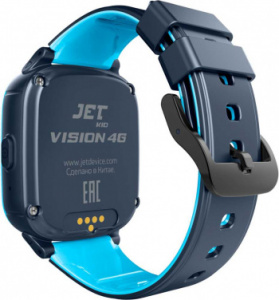 смарт-часы jet kid vision 4g 1.44" tft синий (vision 4g blue+grey)