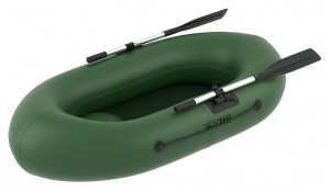 Надувная одноместная лодка Ёрш с гребками
