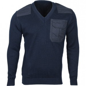 Свитер п/ш с накладками вязаный арт. 55 охр.